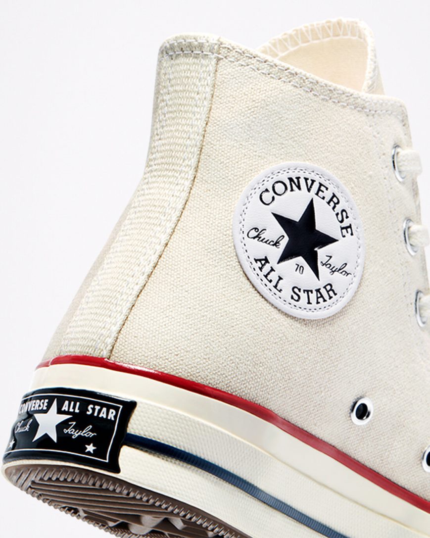 Dámské Boty Vysoké Converse Chuck 70 Vintage Platene Béžový Tmavě Červené | CZ PVAU74